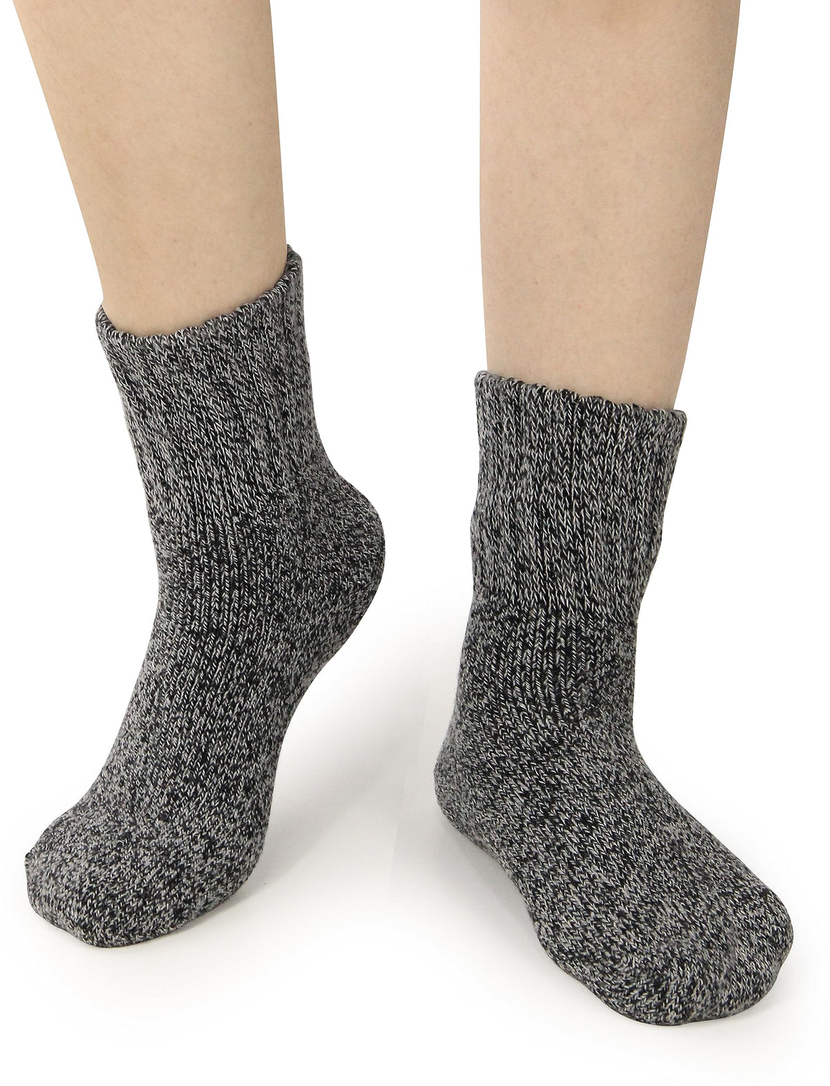 BenSorts Women Boots Socks Warm Thick Cozy Winter Crew Black Brown Gray 🍁 All In One Marketplace Canada