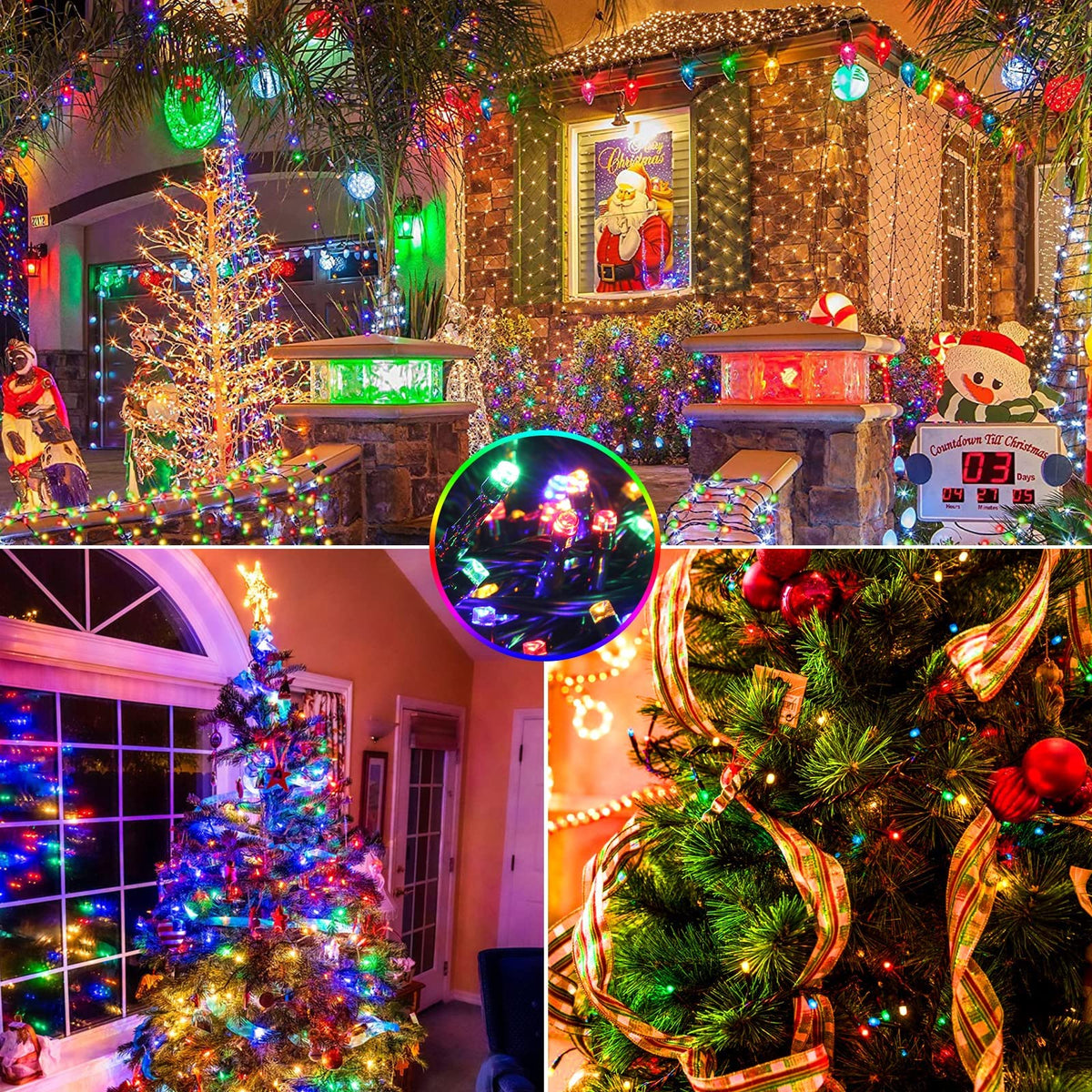 Green Convenience 170FT 500LED UL Color Changing String Lights,11Modes 🍁 All In One Marketplace Canada