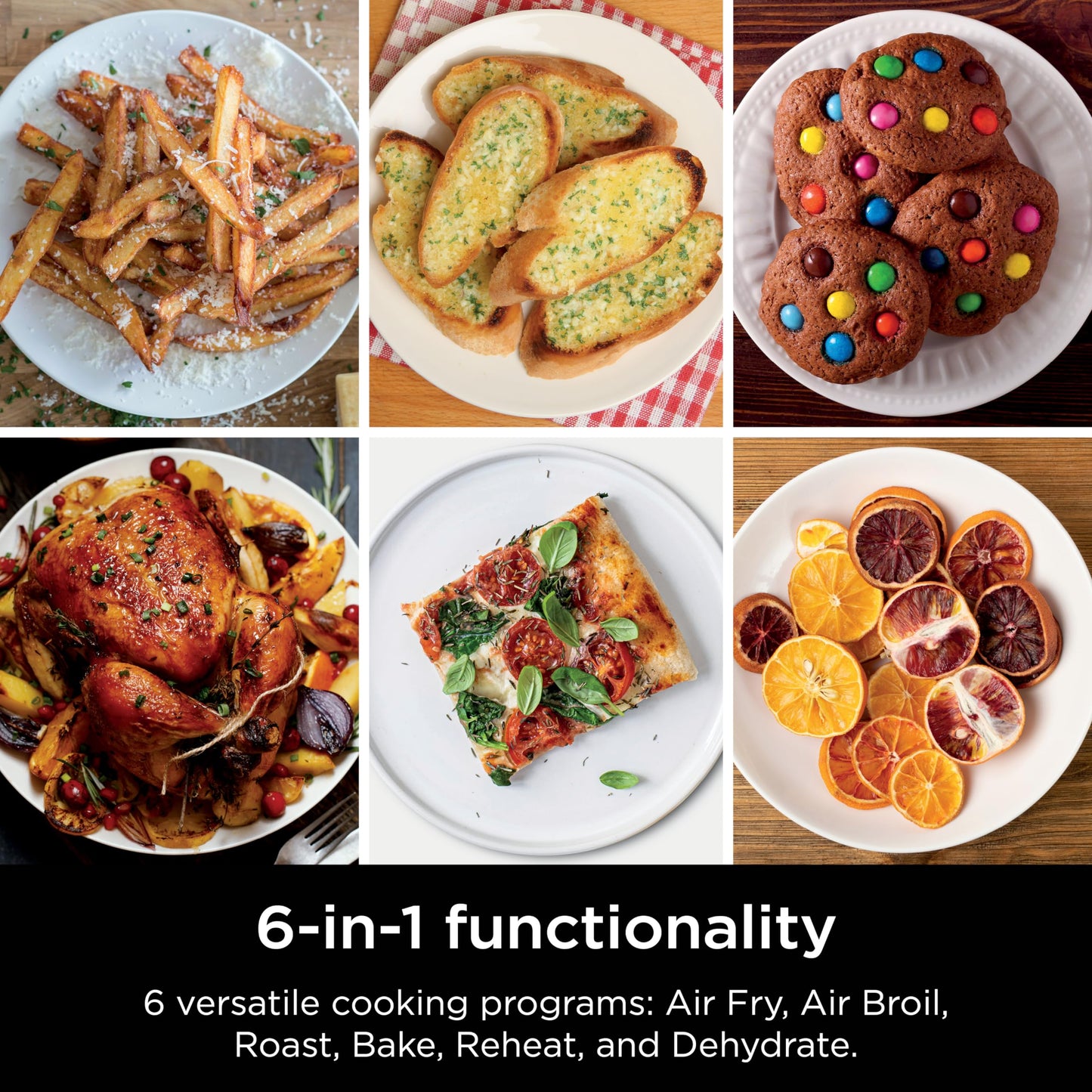 Ninja DoubleStack Smart XL 2-Basket Air Fryer, Smart Cook System, Leave-in Thermometer, DoubleStack Technology, Space Saving Design, 10 QT, 6-in-1, Smart Finish & Match Cook, Air Fry - Available at All In One Marketplace Canada