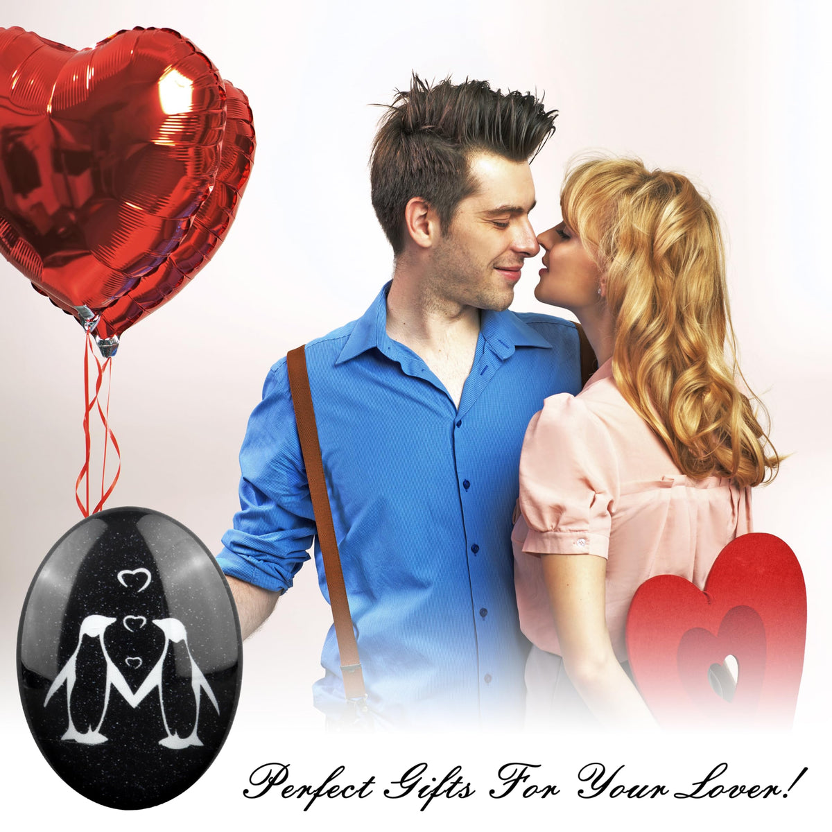 Moyel Penguin Stone Pocket Hug Gifts for Him Her on Anniversary đ All In One Marketplace Canada