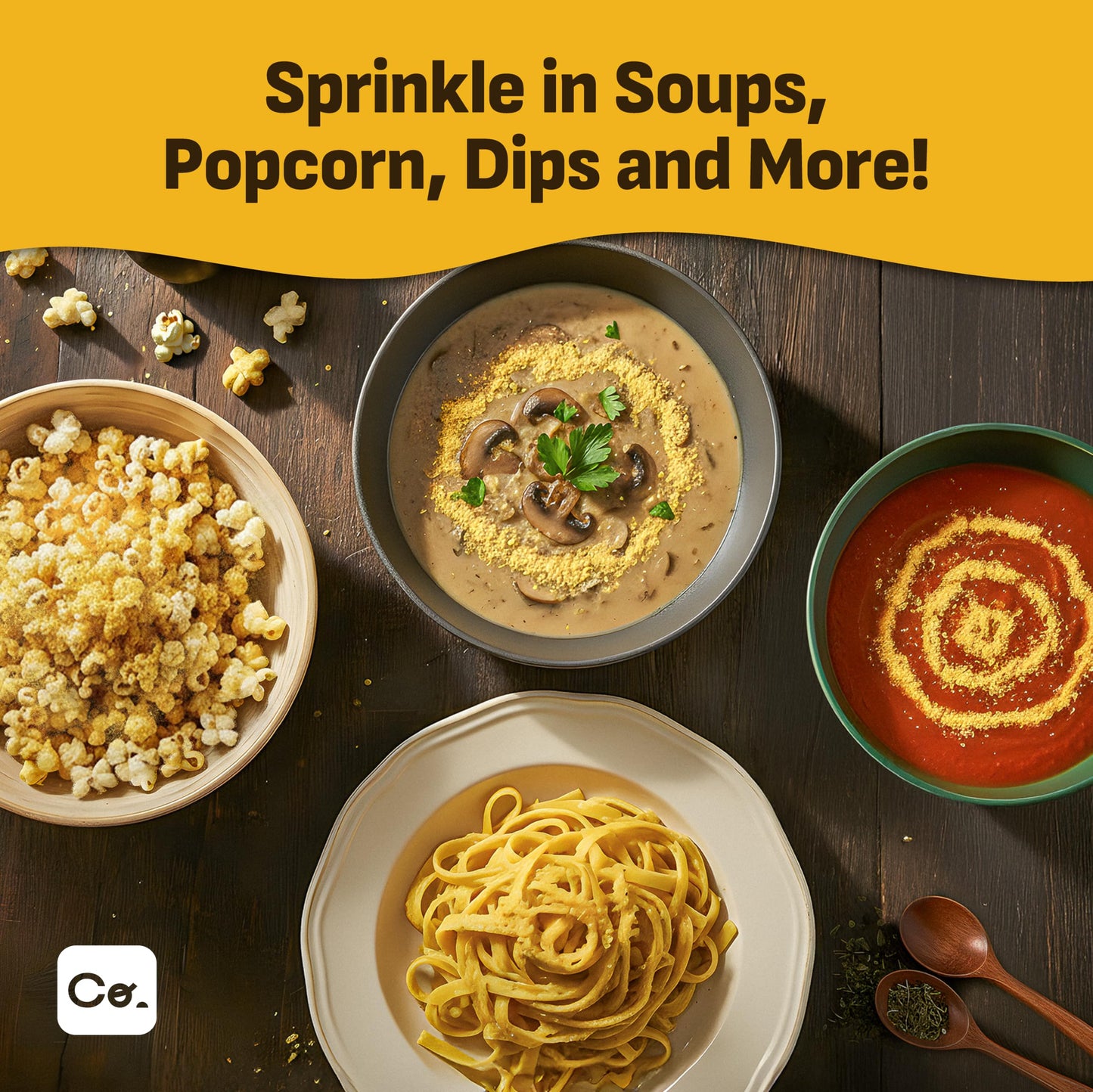 Coolinario Nutritional Yeast, Fortified, Large Flakes (1 GAL - 1.5 LBS) - Available at All In One Marketplace Canada