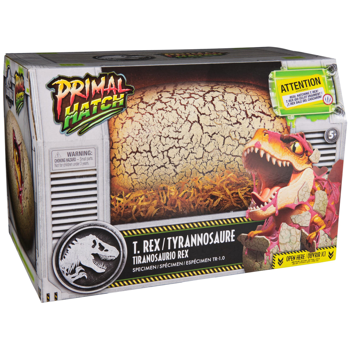 PRIMAL HATCH Jurassic World Interactive Toy Dinosaur & Egg, Hatch & Train Your own Baby Dino with 100+ Sounds & Reactions, Kids Toys for Boys & Girls Aged 5 & Up