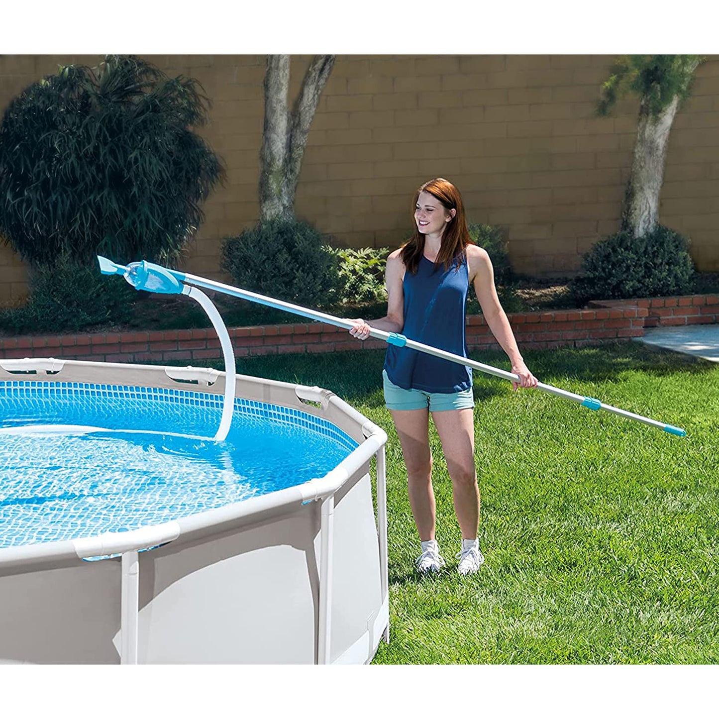 INTEX 28003E Deluxe Above Ground Pool Maintenance Kit for Minimum 800 GPH Flow Rates with Vacuum, 110" Pole, Wall Brush and 24' Hose 🍁 All In One Marketplace Canada