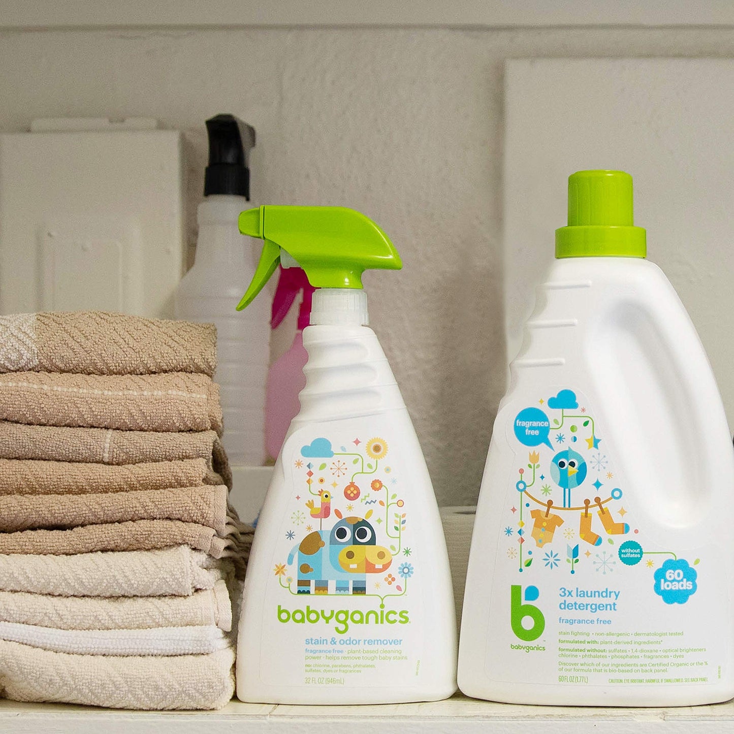 Babyganics Fragrance-Free Baby Laundry Detergent, Simple Ingredients for Gentle Care, Formulated for Delicate Fabrics & Skin, Dye Free, 1.77 Liter, Packaging May Vary 🍁 All In One Marketplace Canada BabyGanics