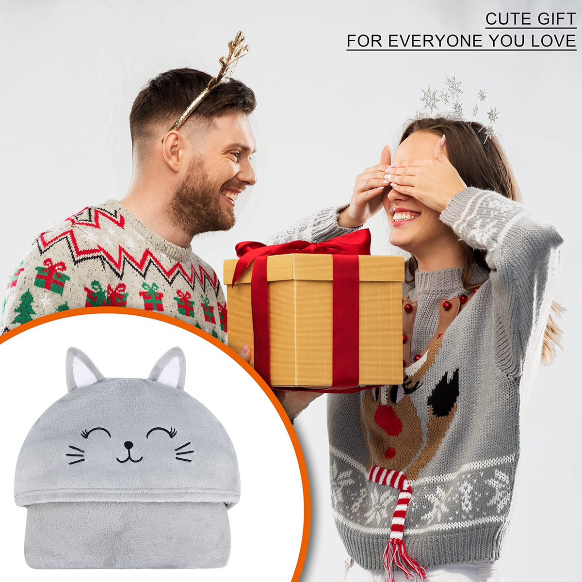 Moyel Cat Wearable Hooded Blanket Gifts for Women on Christmas Birthday 🍁 All In One Marketplace Canada