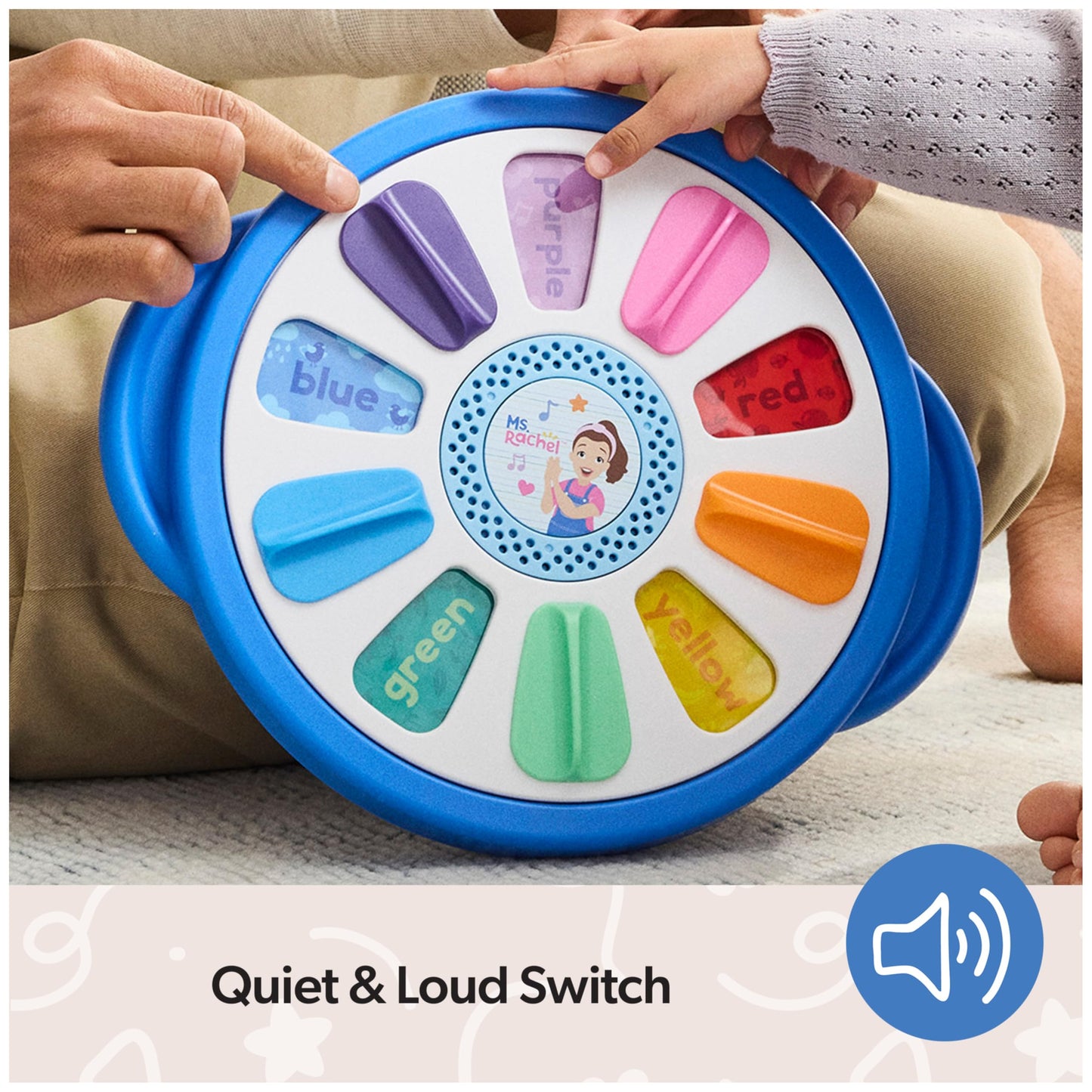 Ms. Rachel Official Spin Along Learning Wheel with 3 Learning Play Modes, Educational Toys & Toddler Toys for Girls & Boys Ages 1-3+ 🍁 All In One Marketplace Canada