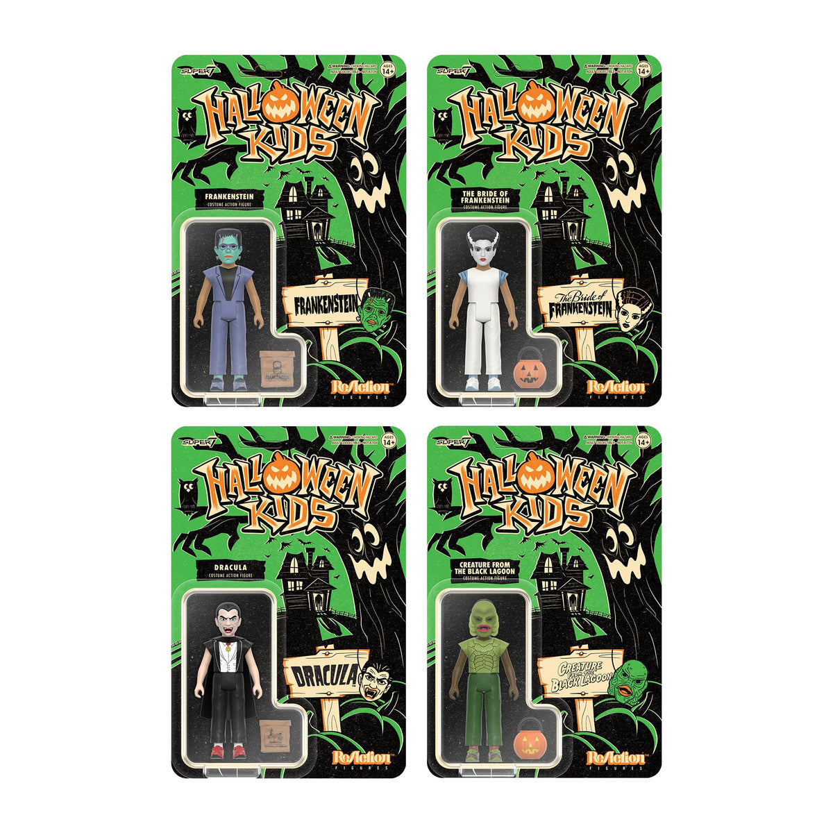 Figurine Super7 Halloween Universal Monsters Creature from the Black Lagoon pour enfant - Figurine articulée de 9,5 cm, objets de collection de films classiques Universal Monsters