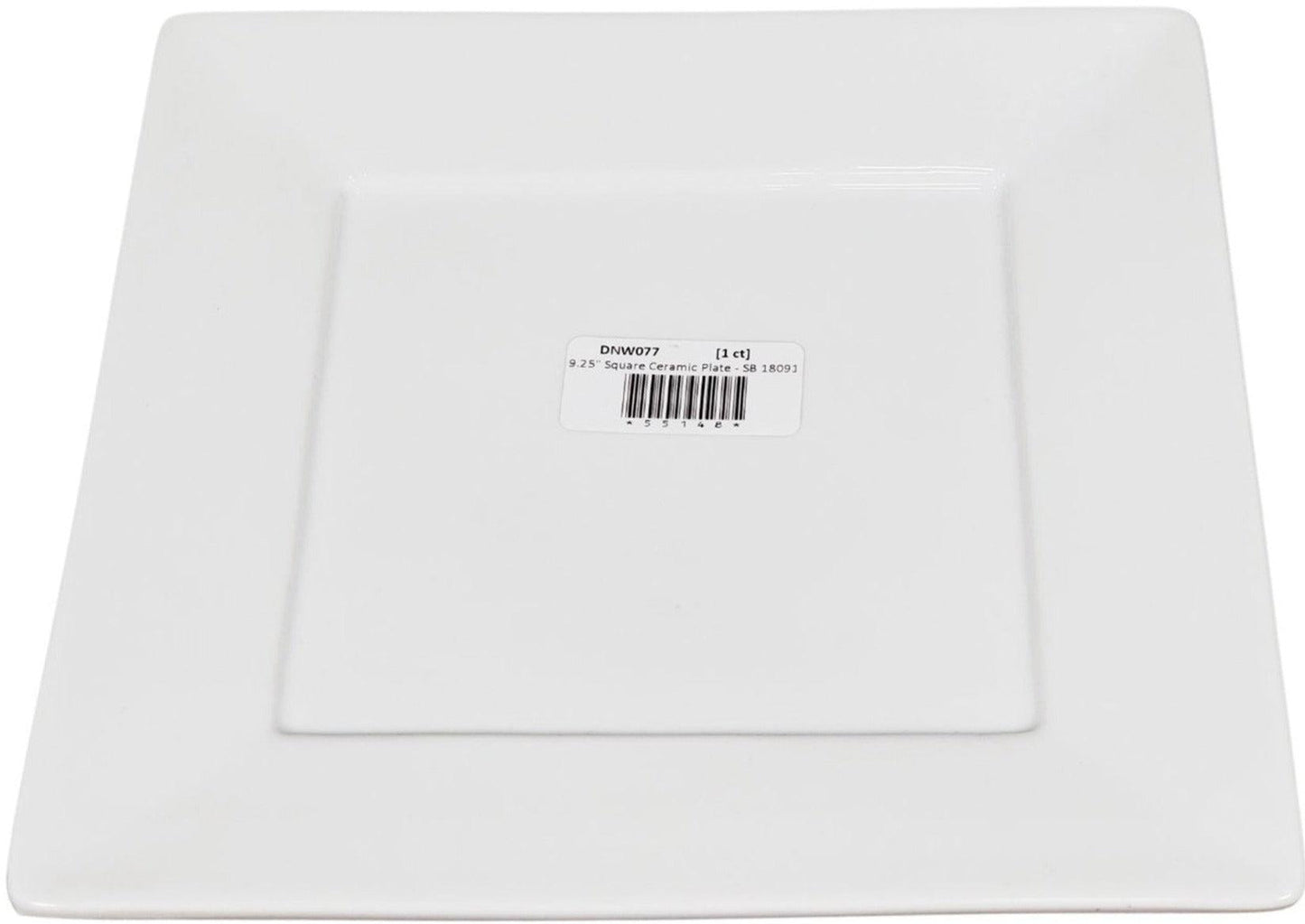 CLR - 9.25" Square Ceramic Plate - SB 1809126