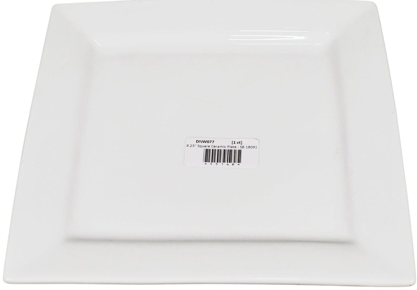 CLR - 9.25" Square Ceramic Plate - SB 1809126