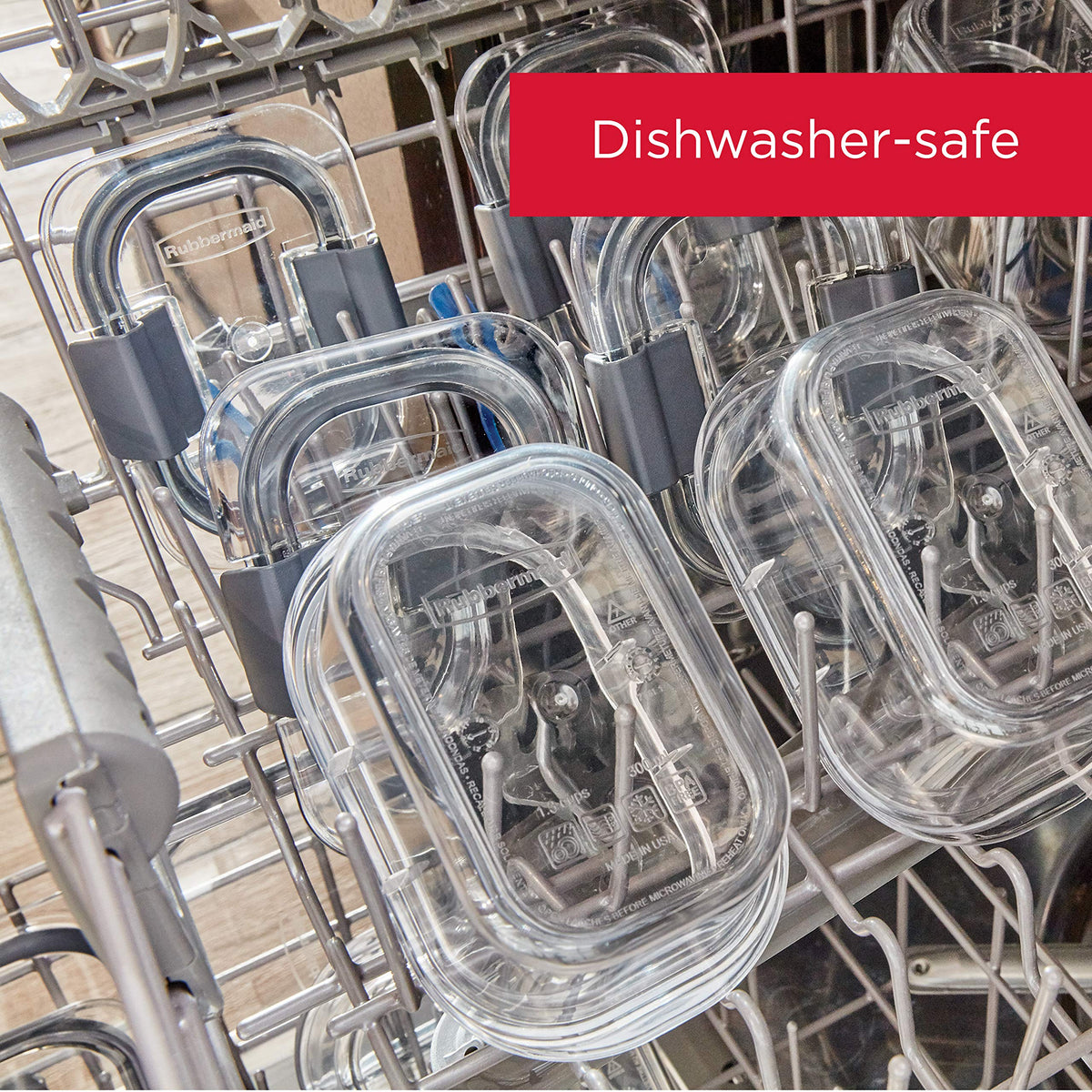 Rubbermaid Brilliance Food Storage Containers with Lids, 1.3-Cup, 5 Pack