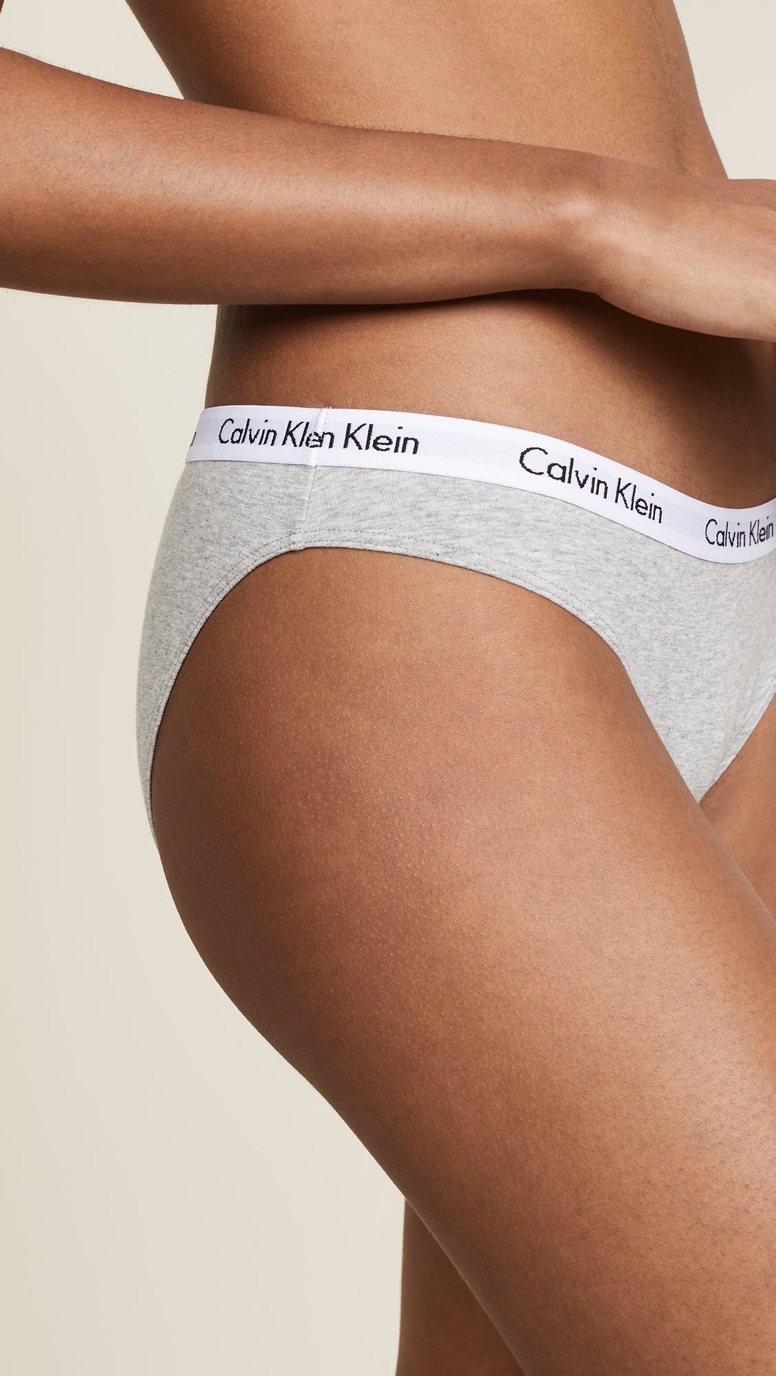 Calvin Klein Women's Carousel Bikini Panty, Black/White/Grey Heather, Small (Pack of 3) Calvin Klein