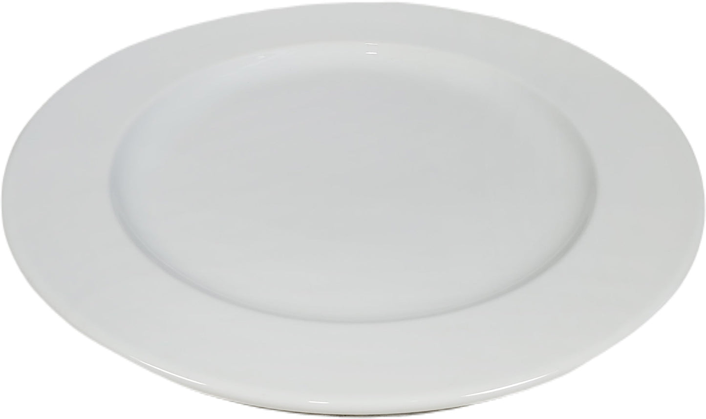 Pro-Kitchen - 10.5" Wide Rim Ceramic Plate - A1002-10.6