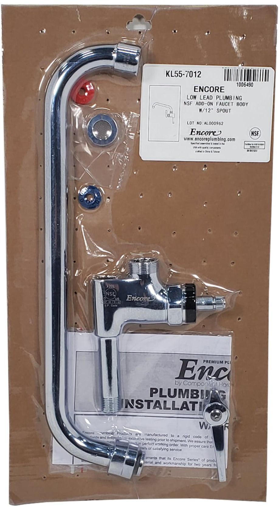 Encore - Add-On Faucet w/12" Swing Spout - KL55-7012SE1Z