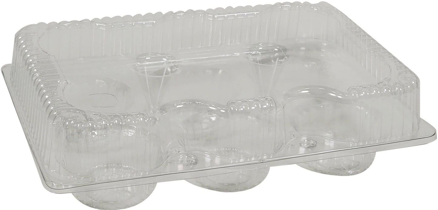 Vespa - 6 Large Muffins Container - 10.625" x 7.2" x 2.875" - PET - VEL-054