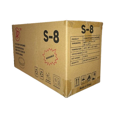 LR - 8OZ DELI ROUND COMBO AVEC COUVERCLE 240EA