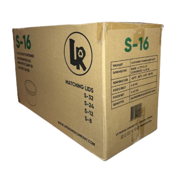 LR - 454 g DELI ROUND COMBO AVEC COUVERCLE 240 unités