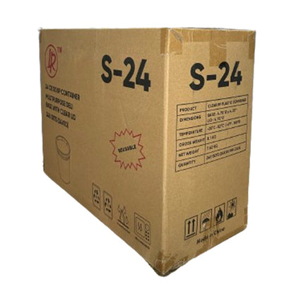 LR - Boîte ronde de charcuterie de 24 oz avec couvercle, 240 unités