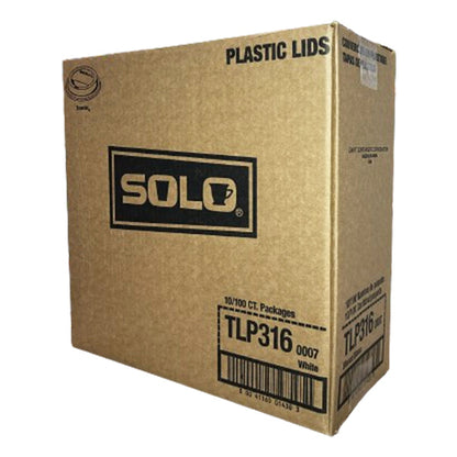 SOLO - WHITE DOME LID 10x100EA