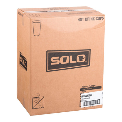 SOLO - WHITE HOT CUP 16OZ 1000EA