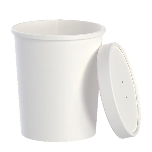 SOLO - 32OZ DSP PAPER FOOD CONTAINER COMBO WHITE 250CT
