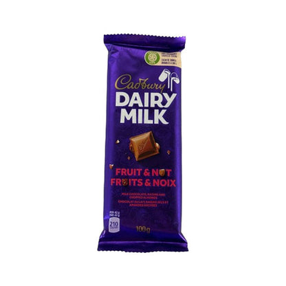 MONDELEZ - CADBURY DAIRY MILK FRUIT AND NUT FAMILY BAR 24x100GR
