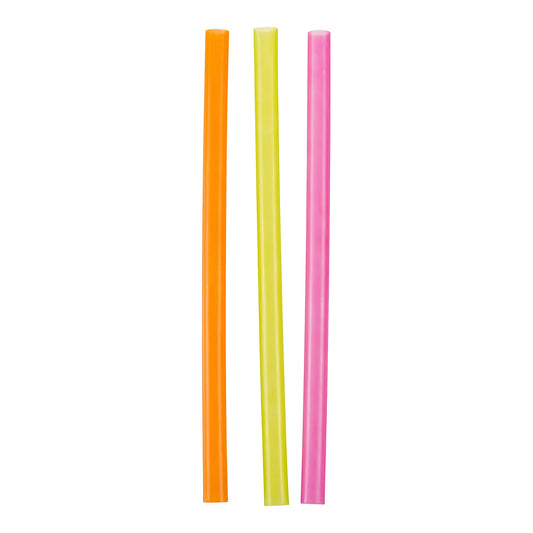 STONE - BUBBLE TEA 10in STRAW MIXED NEON 600EA