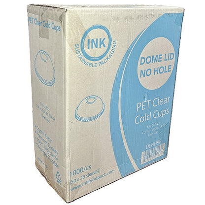 MAHER - NO-HOLE CLEAR DOME LIDS FOR CUP 98mm 20x50 PK