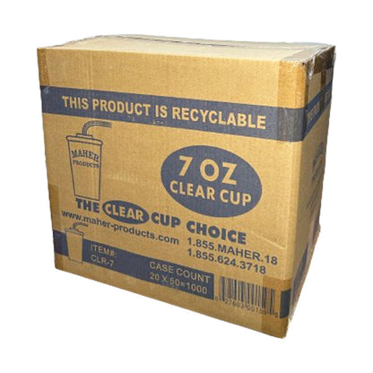 MAHER PRODUCTS - CLEAR CUP 7OZ 20x50 CT