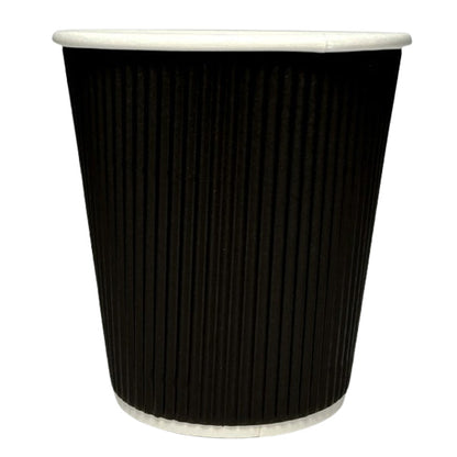 MAHER PRODUCTS - 12oz  BLACK RIPPLE WALL CUP 20x25 CT