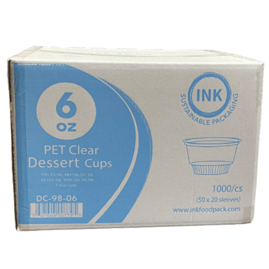 MAHER - DESSERT CUP PET 6oz 10x50 PK