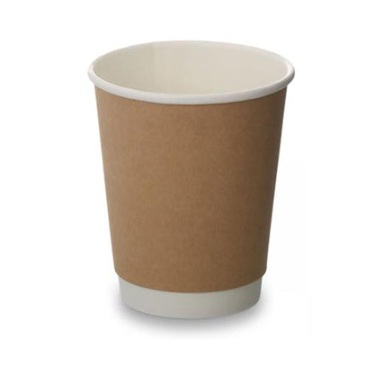 MAHER PRODUCTS - 12oz BROWN DOUBLE WALL CUP 20x25 PK