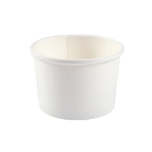 MAHER - 4oz WHITE FOOD CONTAINER DOUBLE COATED 20x50 PK