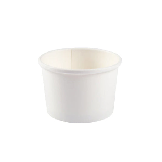 MAHER - 8oz WHITE FOOD CONTAINER DOUBLE COATED 20x50 PK