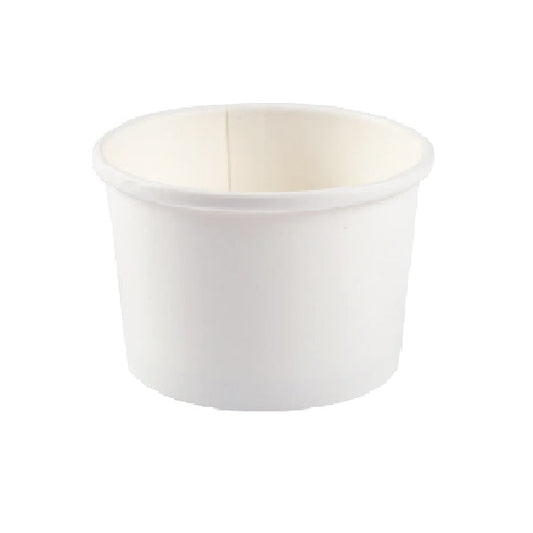 MAHER - 12oz WHITE FOOD CONTAINER DOUBLE COATED 20x25 PK