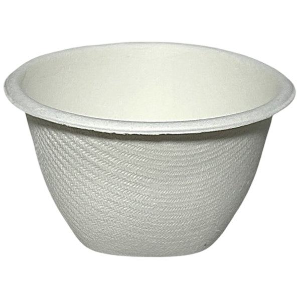 MAER NATURALS - BAGASSE 2 oz POTS AVEC COUVERCLE, PAQUET DE 1000