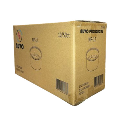 NUVO PRODUCTS - 12OZ ROUND DELI CONTAINER 500EA