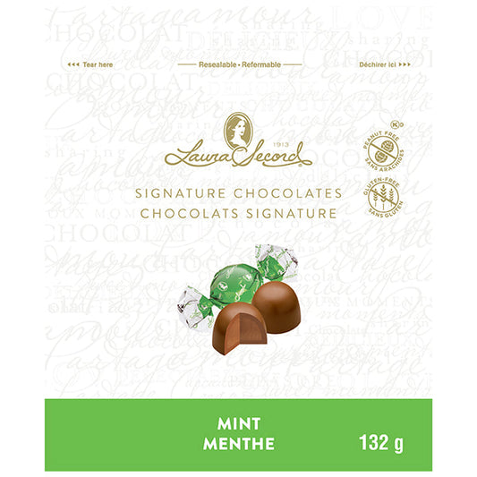 LAURA SECORD - TRUFFLES MINT CHOCOLATE SIGNATURE STAND-UP BAGS 12x132 GR