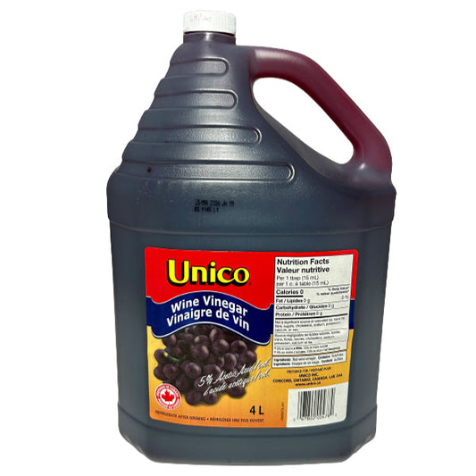 UNICO - RED WINE VINEGAR 4x4LT