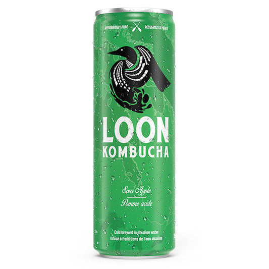 LOON KOMBUCHA - SOUR APPLE 12x355 ML