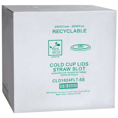 YES ECO - YE THINCUP LIDS SLOTTED 20x100EA