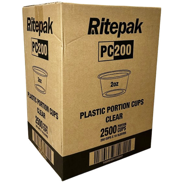RITEPAK - 2oz CLEAR PLASTIC PORTION CUPS 10x250 EA