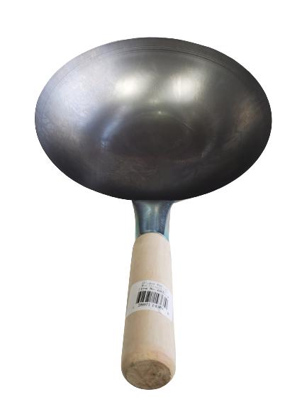 Chinese Wok - Wood Handle - 12"