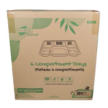 Eco-Craze - Amidon de maïs - Cont. rectangulaire/Thali - 6 Comp