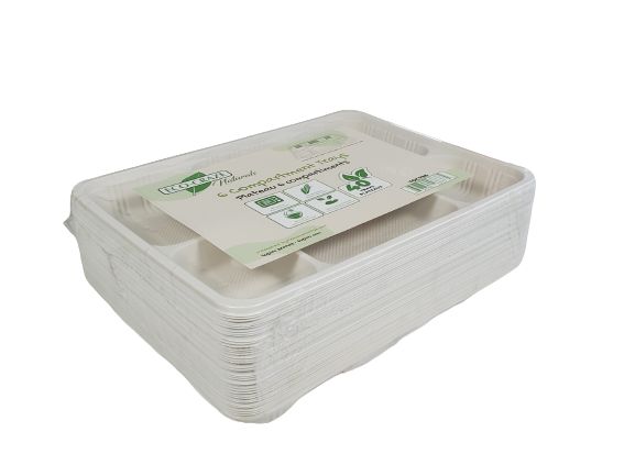 Eco-Craze - Amidon de maïs - Cont. rectangulaire/Thali - 6 Comp