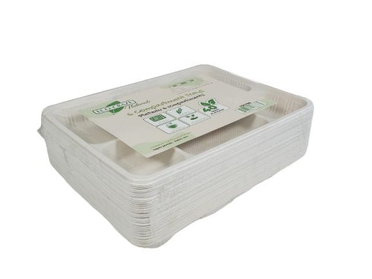 Eco-Craze - Amidon de maïs - Cont. rectangulaire/Thali - 6 Comp