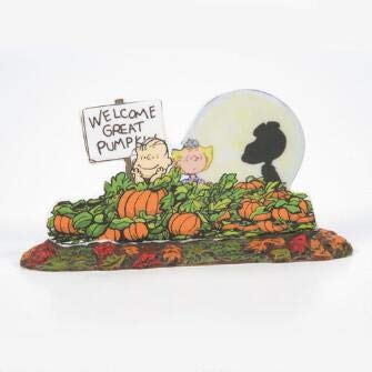 Department 56 Snow Village Halloween, ensemble de maison lumineuse et accessoires « Trick or Treat Lane » de Peanuts, 16,7 cm H x 19 cm l x 20,7 cm L, multicolore