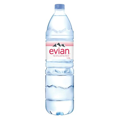 Evian Natural Spring Water 12 Pack × 1.5 L Bottles