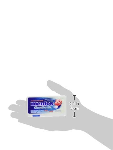 Mentos Clean Breath Peppermint Mints - 12 Pack (360 Pieces)