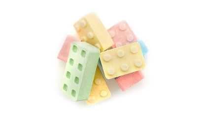Yupik Candy Blox, 1 kg, Pressed Candies, Gluten-Free, Kosher, Fruity Flavors, Brick-Shaped Treats, Candy Machine Refills, Fun & Nostalgic, Delicious Snacks, Ideal for Gifting, Halloween & Holidays