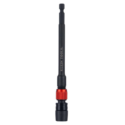 Klein Tools 31088 6-Inch Dual-Lock Extension, 1/4-Inch Hex Shank Impact Bit Holder, Quick-Release Locking Mechanism with Secondary Twist Lock, Compatible with Impact Drivers and Drills